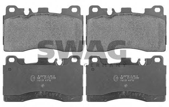 SWAG 10116139 Комплект тормозных колодок, дисковый тормоз