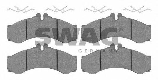 SWAG 10916164 Комплект тормозных колодок, дисковый тормоз