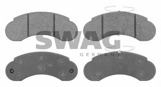 SWAG 10916250 Комплект тормозных колодок, дисковый тормоз