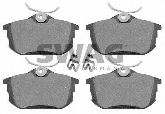 SWAG 12916453 Комплект тормозных колодок, дисковый тормоз