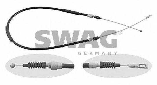 SWAG 30902088 Трос, стояночная тормозная система