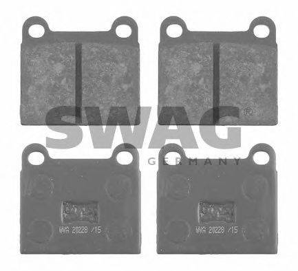 SWAG 30916068 Комплект тормозных колодок, дисковый тормоз