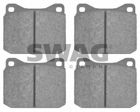 SWAG 30916220 Комплект тормозных колодок, дисковый тормоз