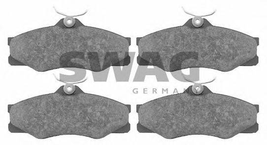 SWAG 30916298 Комплект тормозных колодок, дисковый тормоз