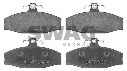 SWAG 30916386 Комплект тормозных колодок, дисковый тормоз