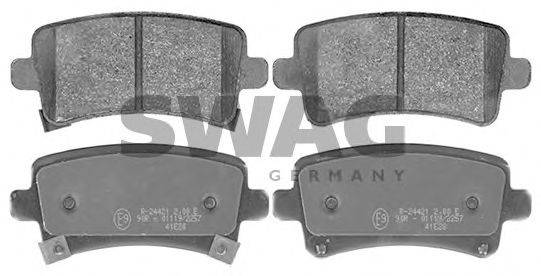 SWAG 40116147 Комплект тормозных колодок, дисковый тормоз