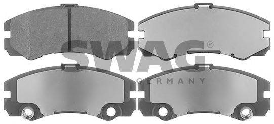 SWAG 40116157 Комплект гальмівних колодок, дискове гальмо