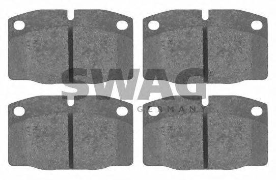 SWAG 40916203 Комплект тормозных колодок, дисковый тормоз