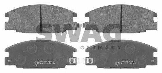SWAG 40916323 Комплект гальмівних колодок, дискове гальмо