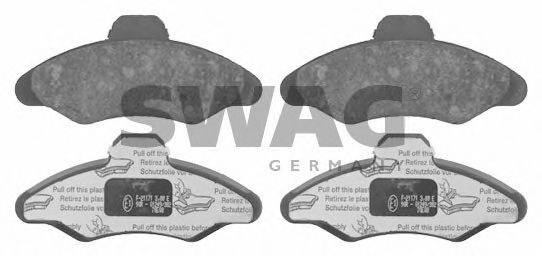 Комплект гальмівних колодок, дискове гальмо SWAG 50 91 6038