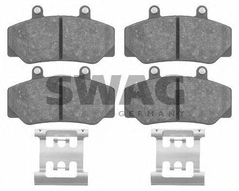 SWAG 55916211 Комплект тормозных колодок, дисковый тормоз