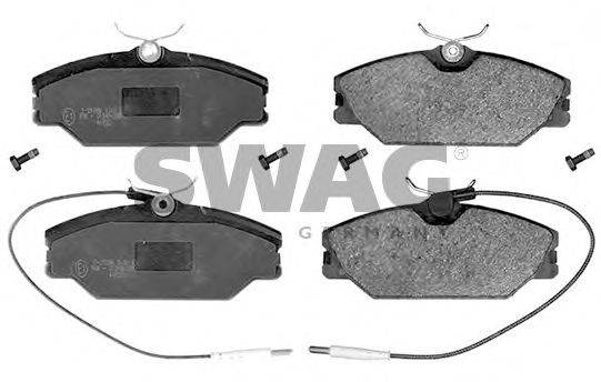 SWAG 60916381 Комплект тормозных колодок, дисковый тормоз