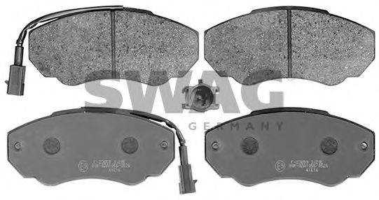 SWAG 62116049 Комплект тормозных колодок, дисковый тормоз