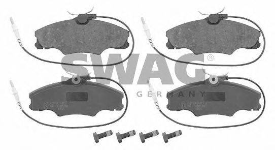 SWAG 62916221 Комплект тормозных колодок, дисковый тормоз