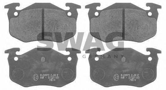 SWAG 62916222 Комплект тормозных колодок, дисковый тормоз