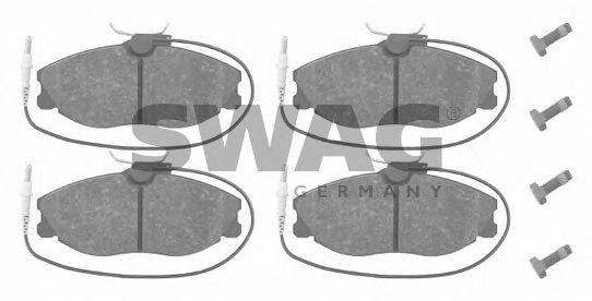 SWAG 62916257 Комплект тормозных колодок, дисковый тормоз