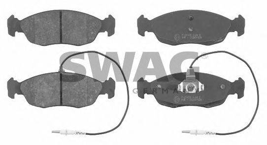SWAG 62916259 Комплект тормозных колодок, дисковый тормоз
