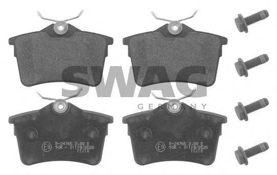 SWAG 62916831 Комплект тормозных колодок, дисковый тормоз