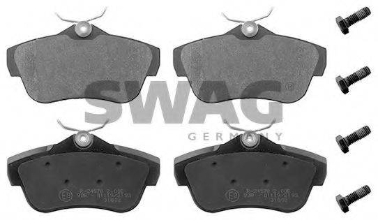 SWAG 62916891 Комплект тормозных колодок, дисковый тормоз