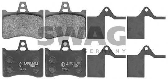 SWAG 64116035 Комплект тормозных колодок, дисковый тормоз
