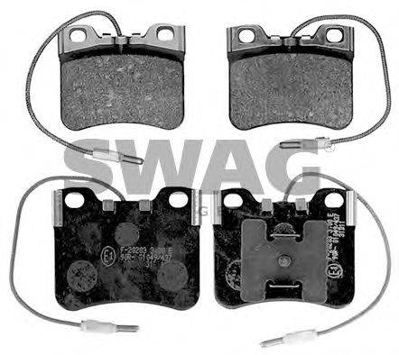 SWAG 64916368 Комплект тормозных колодок, дисковый тормоз