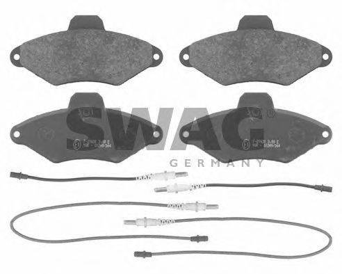 SWAG 64916413 Комплект тормозных колодок, дисковый тормоз