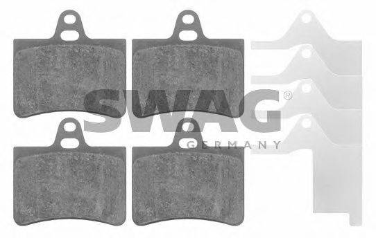 SWAG 64916420 Комплект тормозных колодок, дисковый тормоз