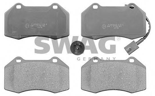SWAG 70116011 Комплект тормозных колодок, дисковый тормоз
