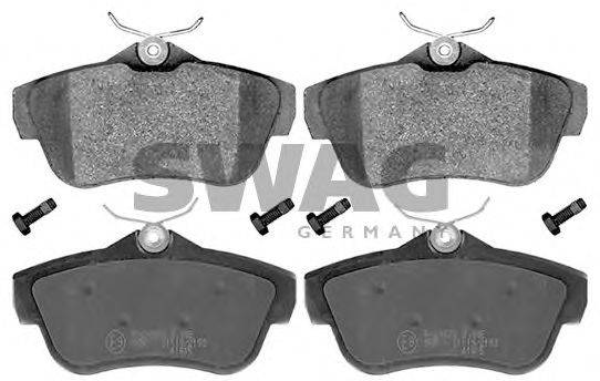 SWAG 70116058 Комплект гальмівних колодок, дискове гальмо