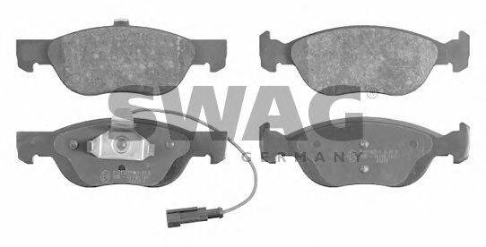 SWAG 70916091 Комплект тормозных колодок, дисковый тормоз