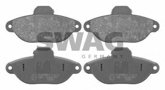 SWAG 70916092 Комплект тормозных колодок, дисковый тормоз
