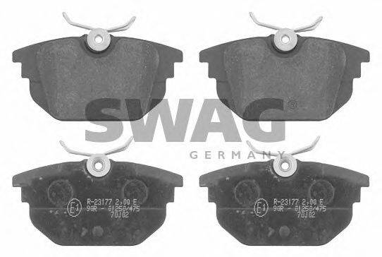 SWAG 70916172 Комплект тормозных колодок, дисковый тормоз