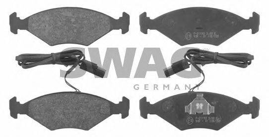 SWAG 70916396 Комплект тормозных колодок, дисковый тормоз