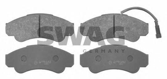 SWAG 70916663 Комплект тормозных колодок, дисковый тормоз