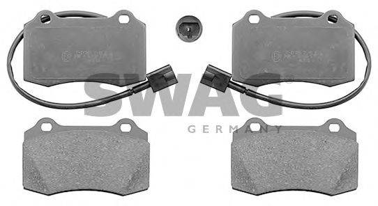 SWAG 74116010 Комплект тормозных колодок, дисковый тормоз