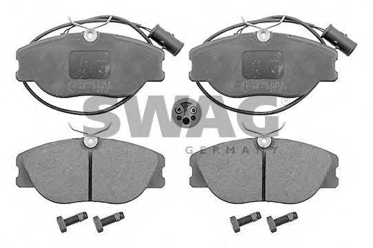 SWAG 74116015 Комплект тормозных колодок, дисковый тормоз