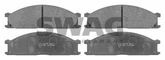 Комплект гальмівних колодок, дискове гальмо SWAG 82 91 6265