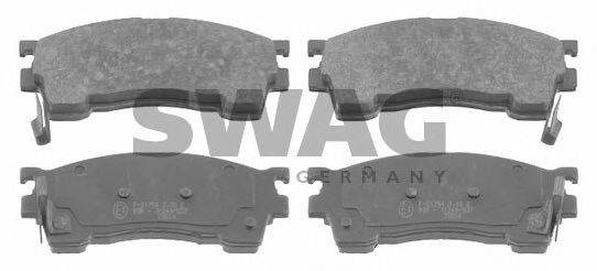 SWAG 83916198 Комплект тормозных колодок, дисковый тормоз