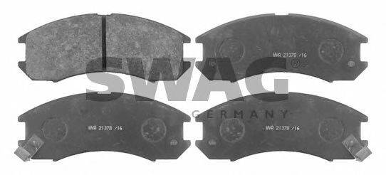 SWAG 83916282 Комплект гальмівних колодок, дискове гальмо