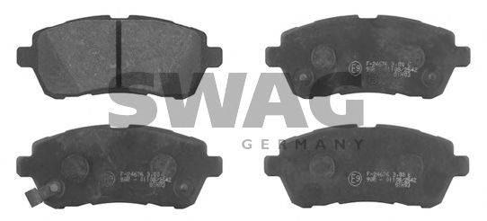 SWAG 83916771 Комплект гальмівних колодок, дискове гальмо