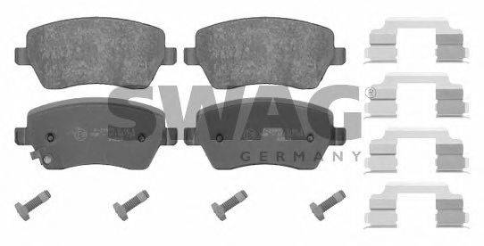 SWAG 84916649 Комплект тормозных колодок, дисковый тормоз