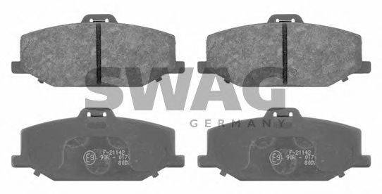 SWAG 84916655 Комплект тормозных колодок, дисковый тормоз