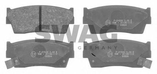 SWAG 84916656 Комплект тормозных колодок, дисковый тормоз