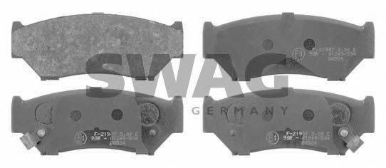 SWAG 84916657 Комплект тормозных колодок, дисковый тормоз