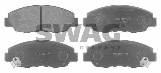 SWAG 85916296 Комплект тормозных колодок, дисковый тормоз