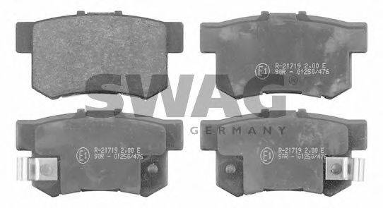 SWAG 85916297 Комплект тормозных колодок, дисковый тормоз