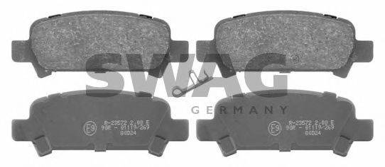 SWAG 87916659 Комплект тормозных колодок, дисковый тормоз