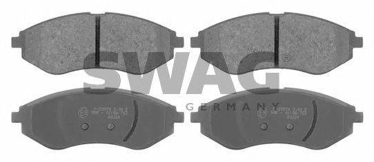 Комплект тормозных колодок, дисковый тормоз SWAG 89 91 6721