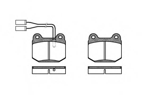 ROADHOUSE 201401 Комплект тормозных колодок, дисковый тормоз