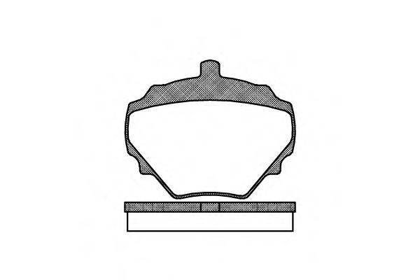 Комплект тормозных колодок, дисковый тормоз ROADHOUSE 2052.10
